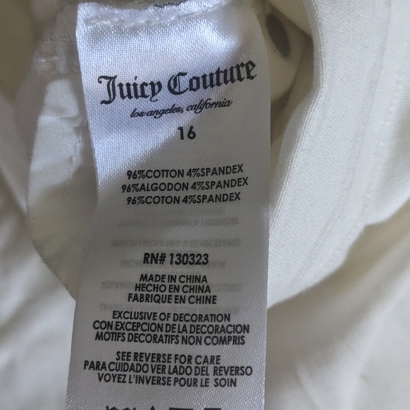 3 for $30 Juicy Couture - white jean shorts - Picture 9 of 9